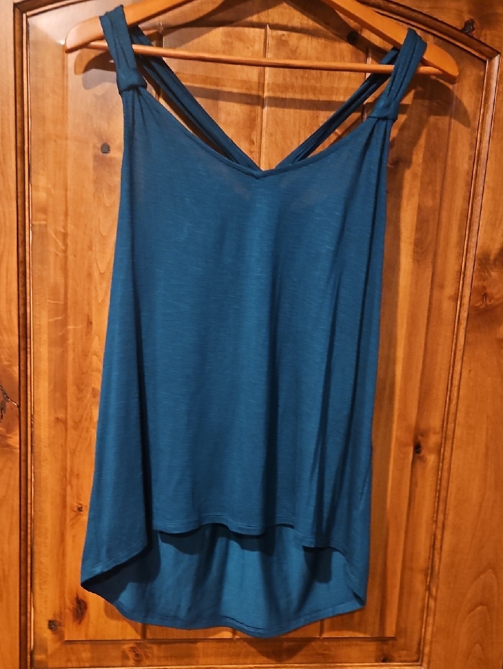 Maurices Women’s Teal Green V-Neck Strappy Tank Top